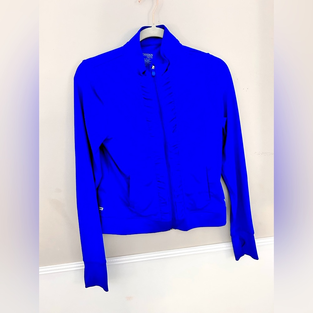 DANSKIN NOW Neon Royal Blue Atheltic Zip Up